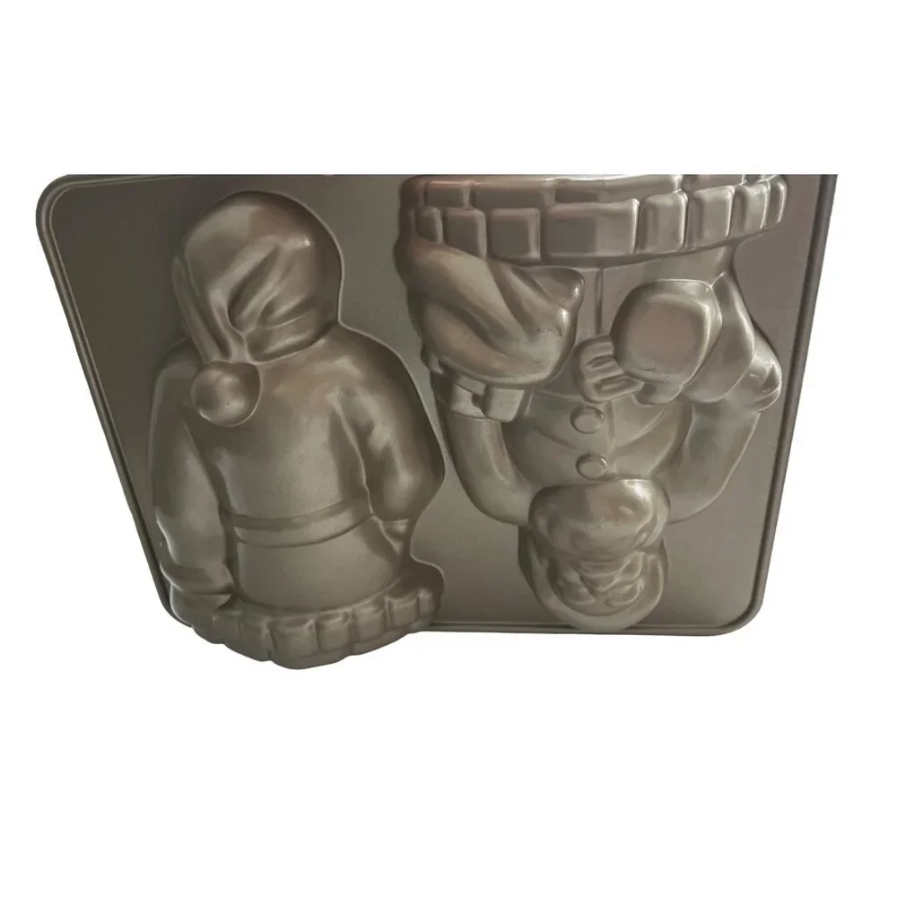 William-Sonoma SANTA CLAUS 3-D Cake Pan Mold Nordic Ware Odin 10 Cup Vintage